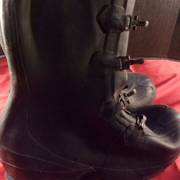 1990 XCLUSIVE SHOE COMPANY BLACK COLD WEATHER SIZE 11 BOOTS SI 1057 main image 5